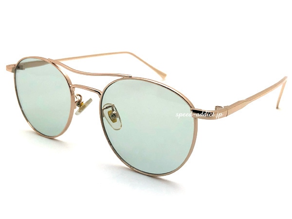 W BRIDGE BOSLLINGTON SUNGLASS�ʥ��֥�֥�å��ܥ����ȥ󥵥󥰥饹��GOLD �� LIGHT GREEN