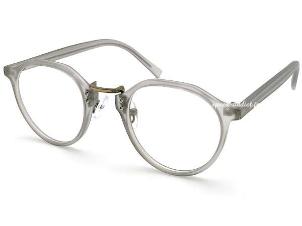 METAL BRIDGE CROWN PANTO BOSTON SUNGLASSʥ᥿֥å饦ѥȥܥȥ󥵥󥰥饹˱äCLEAR GRAY/GOLD  CLEAR