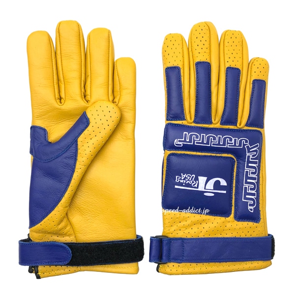 JT Racing USA VINTAGE RACING GLOVEJT졼USAӥơ졼󥰥֡YELLOW  BLUE