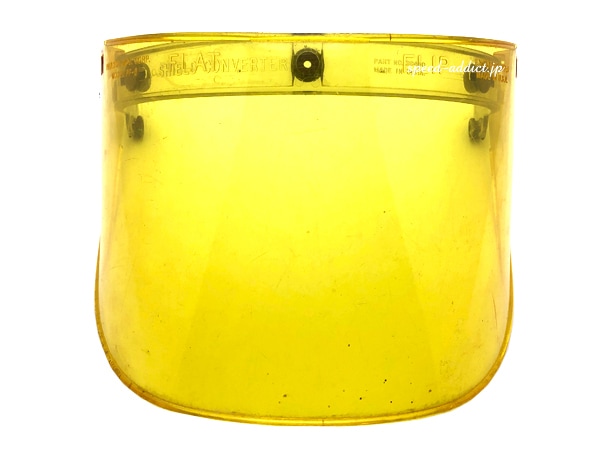 70's VINTAGE PAULSON FLAT FLIP UP SHIELD MODEL FF-6 ��70s�ӥ�ơ����ݡ��륽��ե�åץ��åץ�����ɥ�ǥ�ff6��YELLOW
