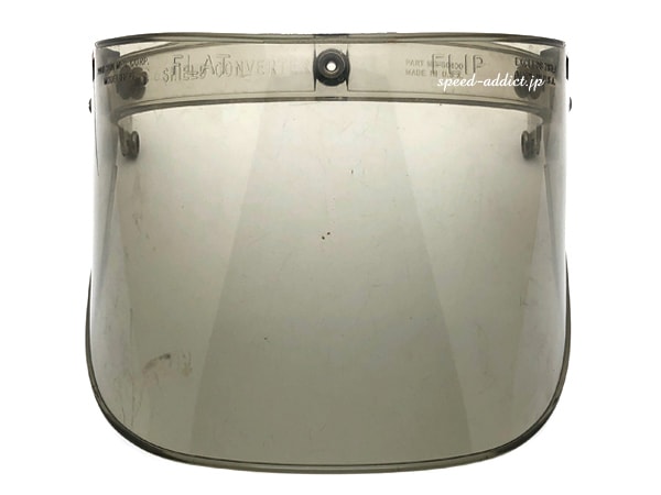 70's VINTAGE PAULSON FLAT FLIP UP SHIELD MODEL FF-6 ��70s�ӥ�ơ����ݡ��륽��ե�åץ��åץ�����ɥ�ǥ�ff6��SMOKE