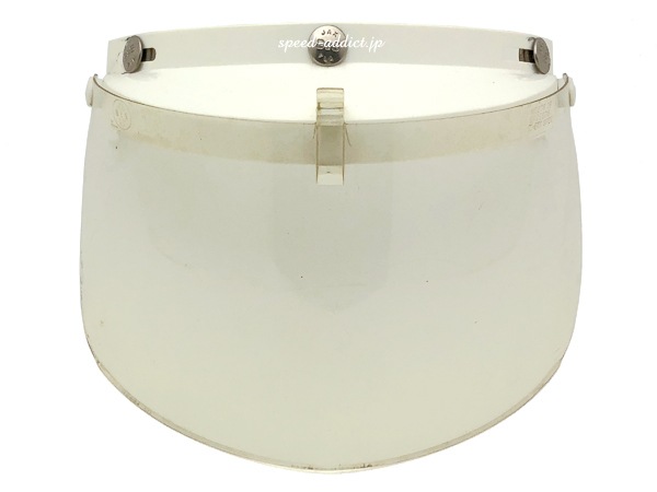 70's USA�� VINTAGE JAX B&S FLIP UP SHIELD��70s�ӥ�ơ���JAX B&S�ե�åץ��åץ�����ɡ�WHITE �� CLEAR