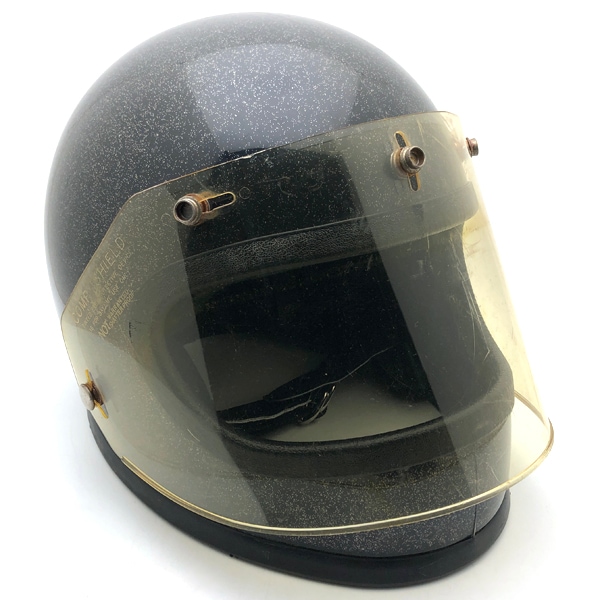 ヴィンテージヘルメット　ミリタリーグッズ　ヘルメット　激レア STAR ARROW PS-VT002 シールドヴィンテージヘルメット【ブラック