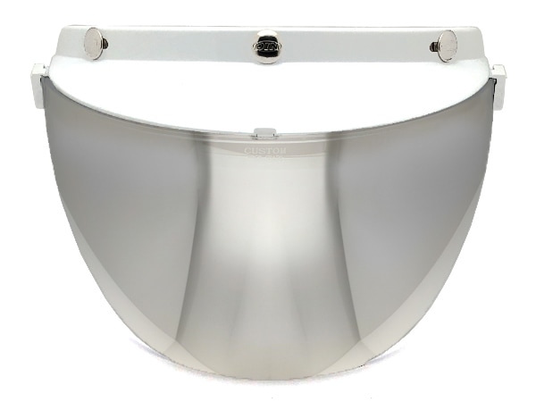 DIN MARKET RT-1N FLIP UP SHIELD�ʥǥ���ޡ����å�RT-1N�ե�åץ��åץ�����ɡ�WHITE �� FLASH MIRROR
