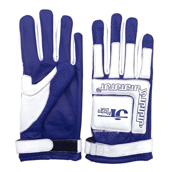 JT Racing USA VINTAGE RACING GLOVE��JT�졼����USA�ӥ�ơ����졼���󥰥������֡�BLUE �� WHITE