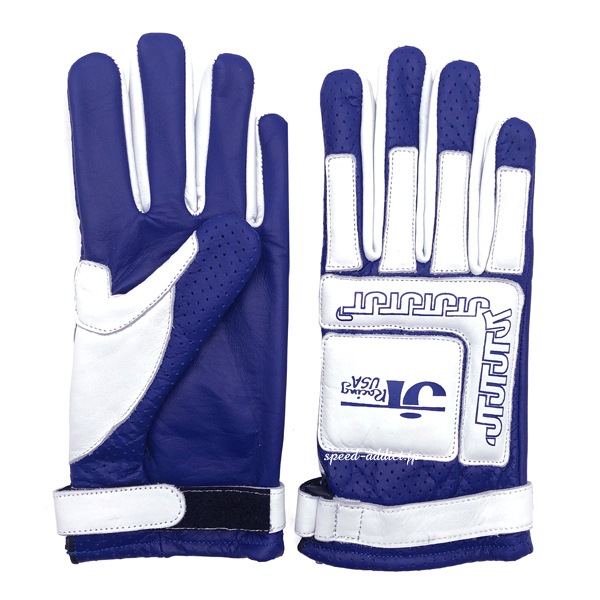 JT Racing USA VINTAGE RACING GLOVEJT졼USAӥơ졼󥰥֡BLUE  WHITE
