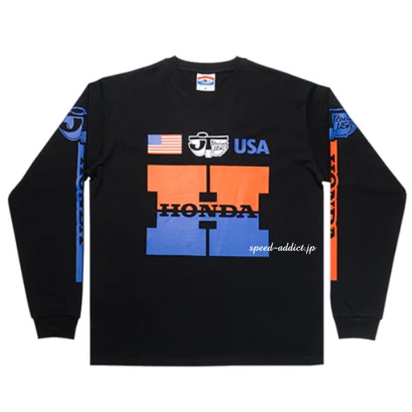 JT Racing USA × HONDA HERITAGE L/S T-shirt（JTレーシングUSA×ホンダ