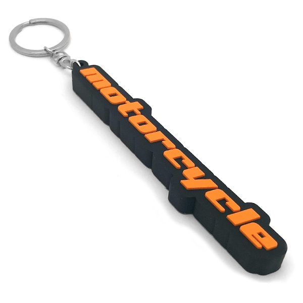 motorcycle �ǥ�����С������ۥ�����ʥ⡼������������ RUBBER KEY HOLDER��BLACK �� ORANGE