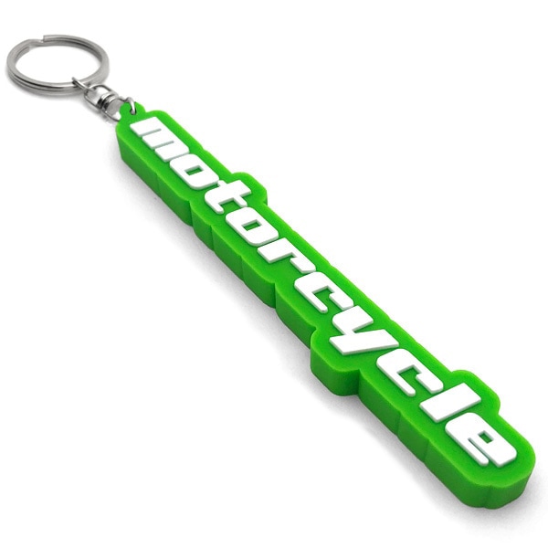 motorcycle ǥСۥʥ⡼ RUBBER KEY HOLDERGREEN  WHITE