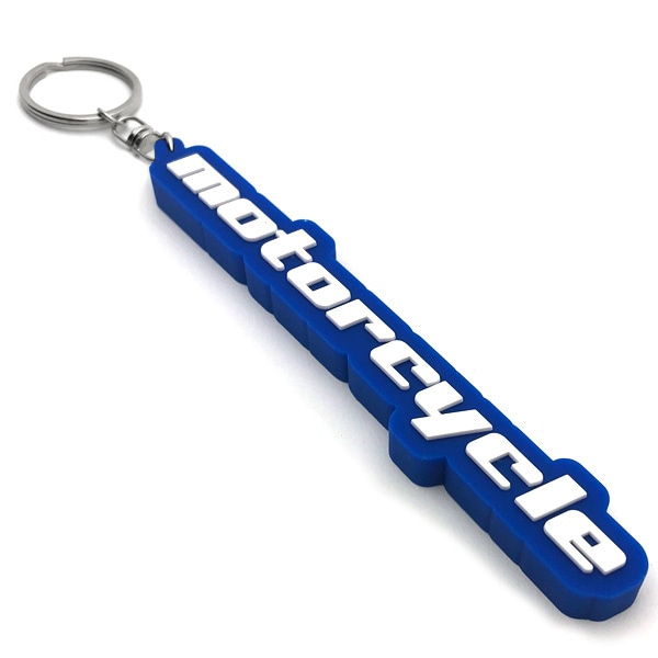 motorcycle ǥСۥʥ⡼ RUBBER KEY HOLDERBLUE  WHITE