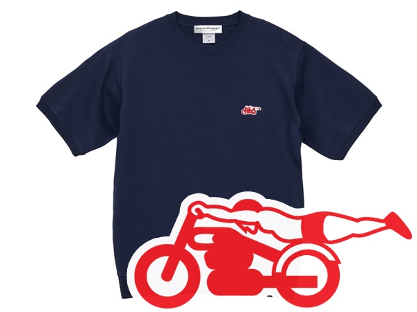 ���ԡ��ɥ��ǥ����� SWEAT S/S��SPEED ADDICT�������å�Ⱦµ��NAVY �� RED