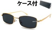 METAL SQUARE SUNGLASS for JAPANESE�ʥ᥿�륹���������󥰥饹for����ѥˡ�����GOLD �� SMOKE + �ᥬ�ͥ����� BLACK