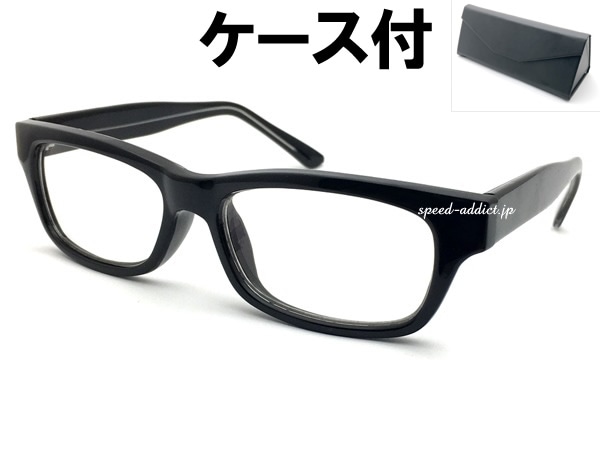 ����SQUARE SUNGLASS�ʶ��������������󥰥饹��BLACK �� CLEAR + �ᥬ�ͥ����� BLACK