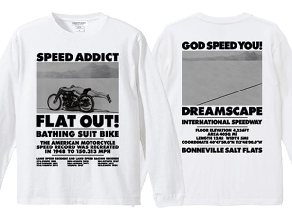 FLAT OUT! L/S T-shirt ʥեåȥȥ󥰥꡼TġWHITE