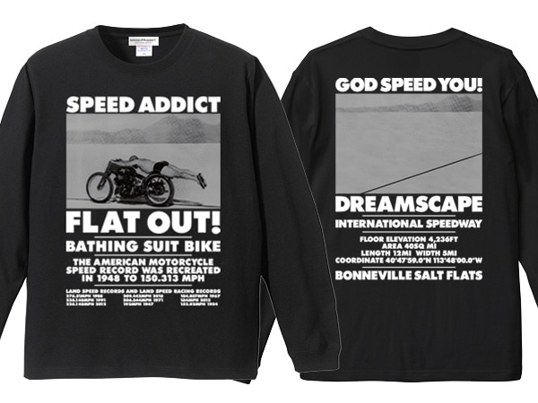 FLAT OUT! L/S T-shirt ʥեåȥȥ󥰥꡼TġBLACK