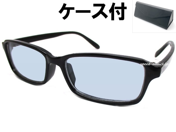 SQUARE SHADE NARROW SUNGLASS�ʥ��������������ɥʥ������󥰥饹��BLACK �� LIGHT BLUE + �ᥬ�ͥ����� BLACK