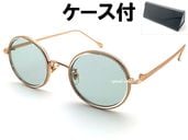 INNER RIM ROUND SUNGLASS�ʥ���ʡ����饦��ɥ��󥰥饹�˱�ä�GOLD/CLEAR �� LIGHT GREEN + �ᥬ�ͥ����� BLACK