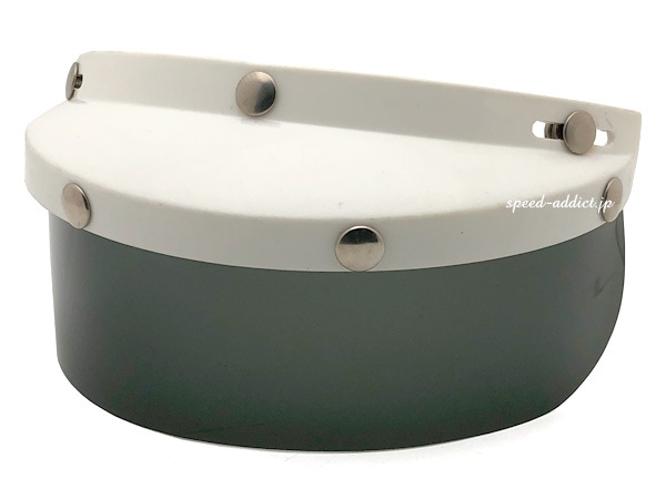 70's VINTAGE SHIELD VISOR��70s�ӥ�ơ���������ɥХ�������WHITE �� SMOKE