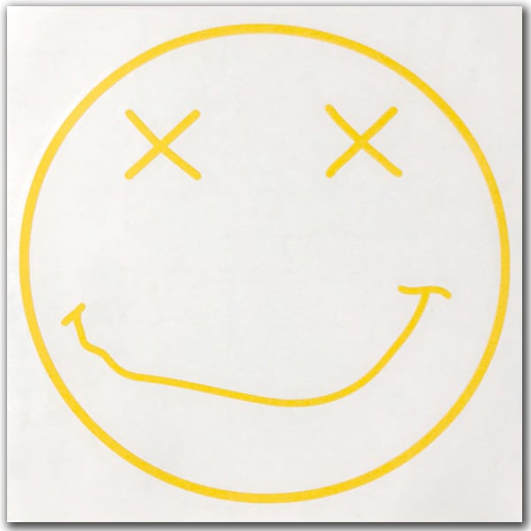 GRUNGE SMILE �إ��å��� Cutting Sticker�ʥ���󥸥��ޥ��륫�åƥ��󥰥��ƥå�����YELLOW