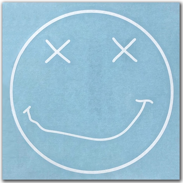 GRUNGE SMILE إå Cutting Stickerʥ󥸥ޥ륫åƥ󥰥ƥåWHITE