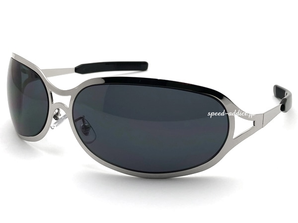 METAL OVAL SUNGLASS�ʥ᥿�륪���Х륵�󥰥饹��SILVER �� SMOKE
