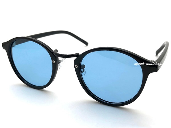 POLARIZED BOSTON SUNGLASS���и��ܥ��ȥ󥵥󥰥饹��BLACK �� LIGHT BLUE