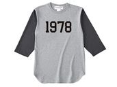 1978 3/4 Sleeves T-shirt��3/4���꡼��T����ġ�GRAY �� BLACK