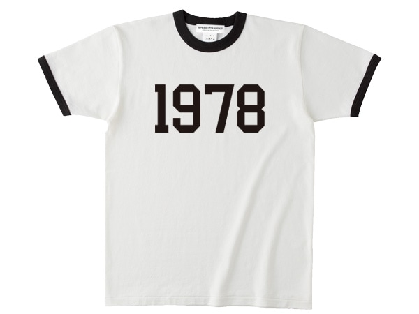 1978 Ringer T-shirtʥ󥬡TġWHITE  BLACK