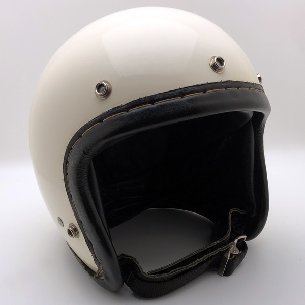 Sシェル60s McHAL MODEL S ヘルメットＭサイズ ヴィンテージ装飾 60's McHAL MODEL S 革巻リム WHITE 60cm | SPEED ADDICT