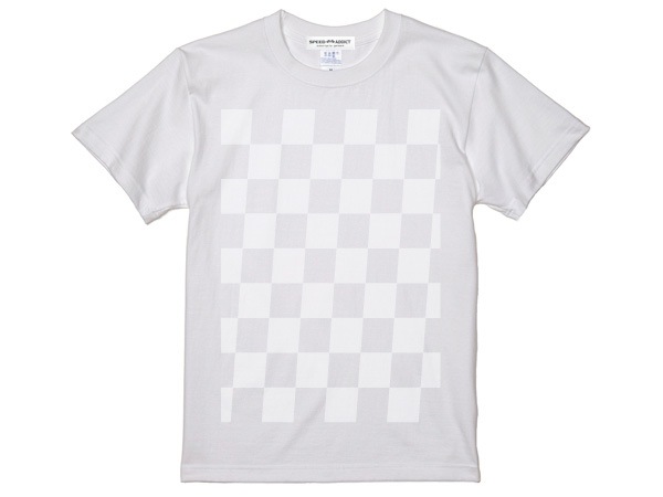 5��CHECKER T-shirt��5������å���T����ġ�WHITE �� WHITE