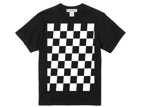 5��CHECKER T-shirt��5������å���T����ġ�BLACK �� WHITE