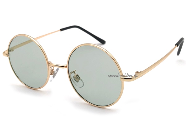 �ݴ�� SUNGLASS for JAPANESE��ROUND�饦��ɥ��󥰥饹for����ѥˡ�����GOLD �� LIGHT SMOKE