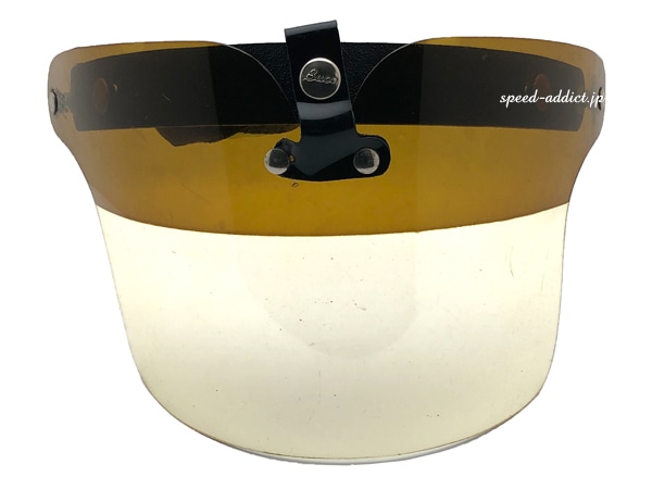 60's VINTAGE BUCO FLIP UP SHIELD��60s�ӥ�ơ����֥��ե�åץ��åץ�����ɡ�BROWN �� CLEAR