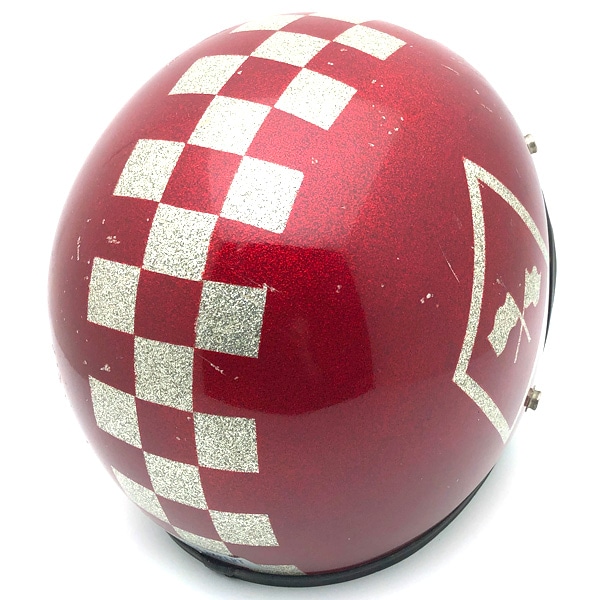 60's SAFETECH  CHECKER FLAG RED 59cm