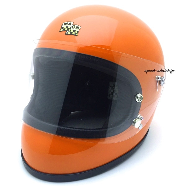 ���������ʡ�McHAL MACH 02 APOLLO Full Face Helmet �ʥޥå��ۡ���ޥåϥ��ݥ��ե�ե������إ��åȡ�ORANGE L
