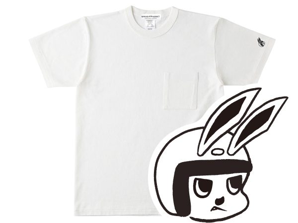 µCHECKER RABBIT POCKET T-shirt��µ�����å�����ӥåȥݥ��å�T����ġ�NATURAL
