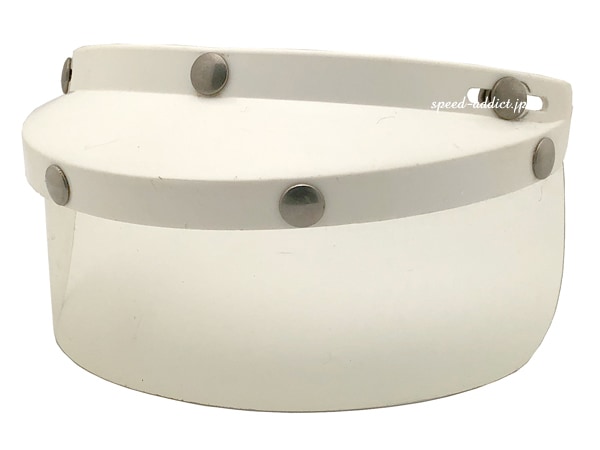 70's VINTAGE BUCO MODEL 1126 VISTA SHIELD VISOR��70s�ӥ�ơ����֥���ǥ�1126�ӥ���������ɥХ�������WHITE �� CLEAR
