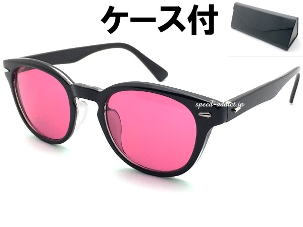 OLD BOSTON SUNGLASS�ʥ�����ɥܥ��ȥ󥵥󥰥饹��BLACK �� RED + �ᥬ�ͥ����� BLACK