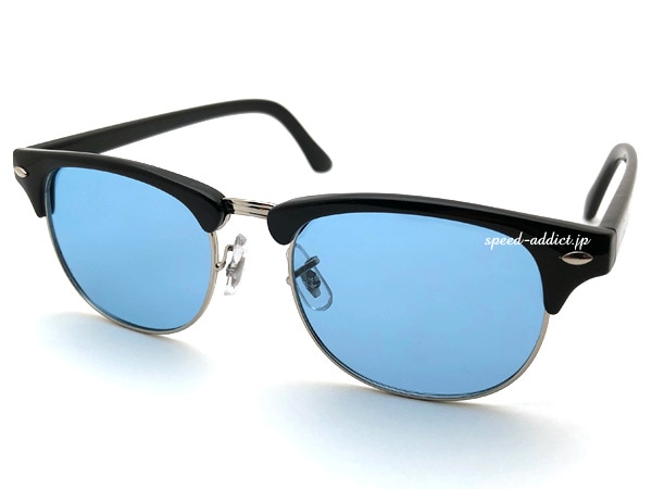 POLARIZED SIRMONT BROW SUNGLASS���и��������ȥ֥������󥰥饹��BLACK �� LIGHT BLUE
