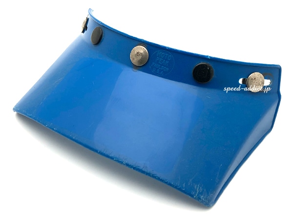 70's USA�� VINTAGE PAULSON MOTO PEAK VISOR 5snap��70s�ӥ�ơ����ݡ��륽���ȥԡ����Х�����5���ʥåס�BLUE