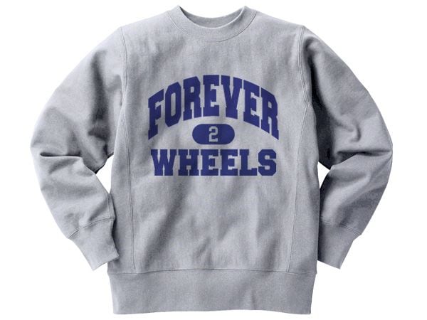 Champion Reverse Weave TYPE FOREVER 2 WHEELS SWEAT�ʥ����ԥ����С����������֥����ץ������åȡ�GRAY