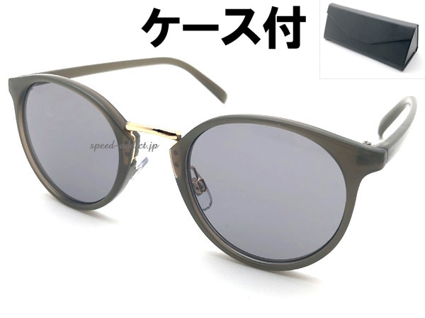 GOLD BRIDGE BOSTON SUNGLASS�ʥ�����ɥ֥�å��ܥ��ȥ󥵥󥰥饹��GRAY CLEAR �� LIGHT SMOKE + �ᥬ�ͥ����� BLACK