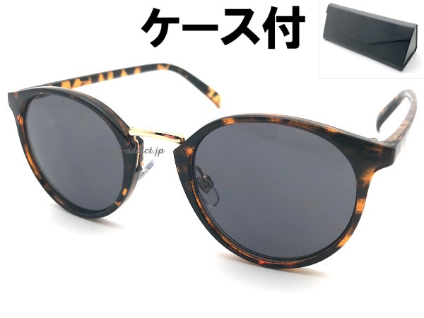 GOLD BRIDGE BOSTON SUNGLASS�ʥ�����ɥ֥�å��ܥ��ȥ󥵥󥰥饹�ˤ٤ù� �� SMOKE + �ᥬ�ͥ����� BLACK