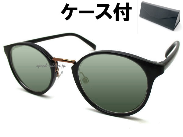 GOLD BRIDGE BOSTON SUNGLASS�ʥ�����ɥ֥�å��ܥ��ȥ󥵥󥰥饹��BLACK �� SMOKE + �ᥬ�ͥ����� BLACK