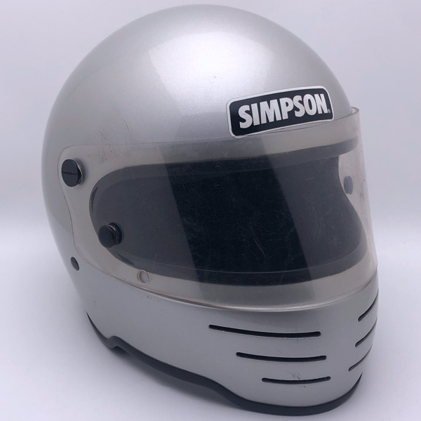 ⭐️替えシールド付⭐️SIMPSON ヘルメット62㎝　期間限定値下げ 純正シールド付 SIMPSON M62 SILVER 58cm | SPEED ADDICT