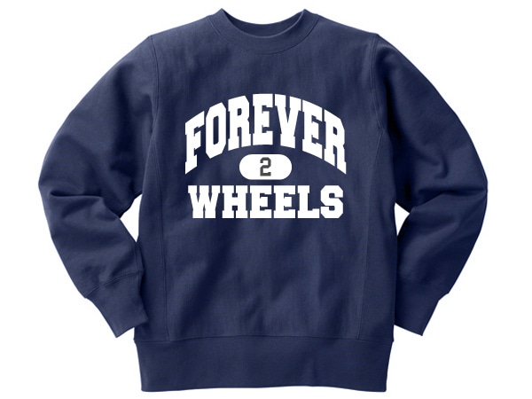Champion Reverse Weave TYPE FOREVER 2 WHEELS SWEAT�ʥ����ԥ����С����������֥����ץ������åȡ�NAVY