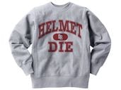 Champion Reverse Weave TYPE HELMET OR DIE SWEAT�ʥ����ԥ����С����������֥����ץ������åȡ�GRAY