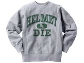 Champion Reverse Weave TYPE HELMET OR DIE SWEAT�ʥ����ԥ����С����������֥����ץ������åȡ�GRAY �� GREEN