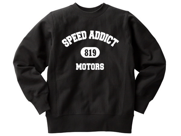 Champion Reverse Weave TYPE SPEED ADDICT 819 COLLEGE LOGO SWEAT�ʥ����ԥ����С����������֥������åȡ�BLACK