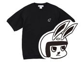 CHECKER RABBIT SWEAT S/S�ʥ������å�Ⱦµ��BLACK